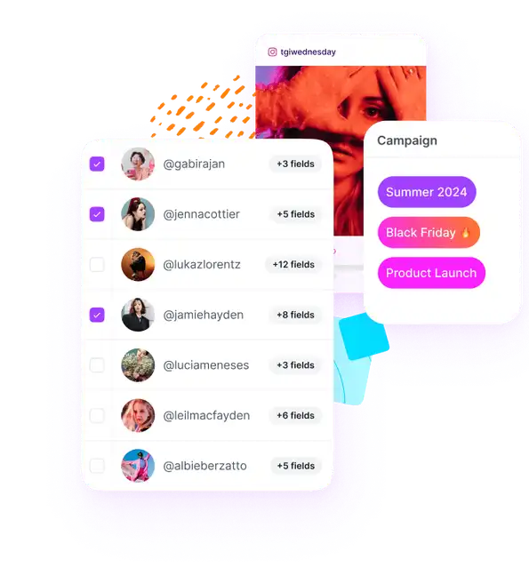 manage influencers on wednesday